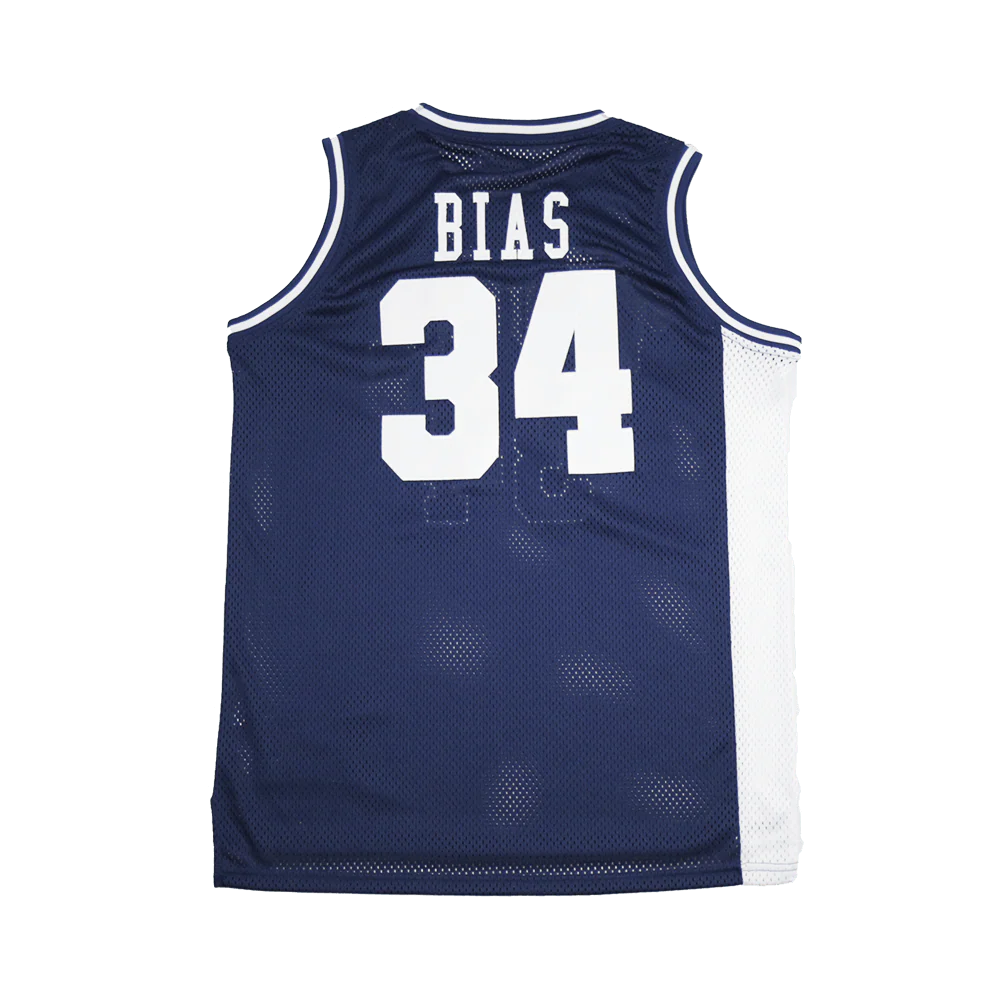 LEN BIAS WILDCATS HIGH SCHOOL BASKETBALL JERSEY (NAVY) - Image 2