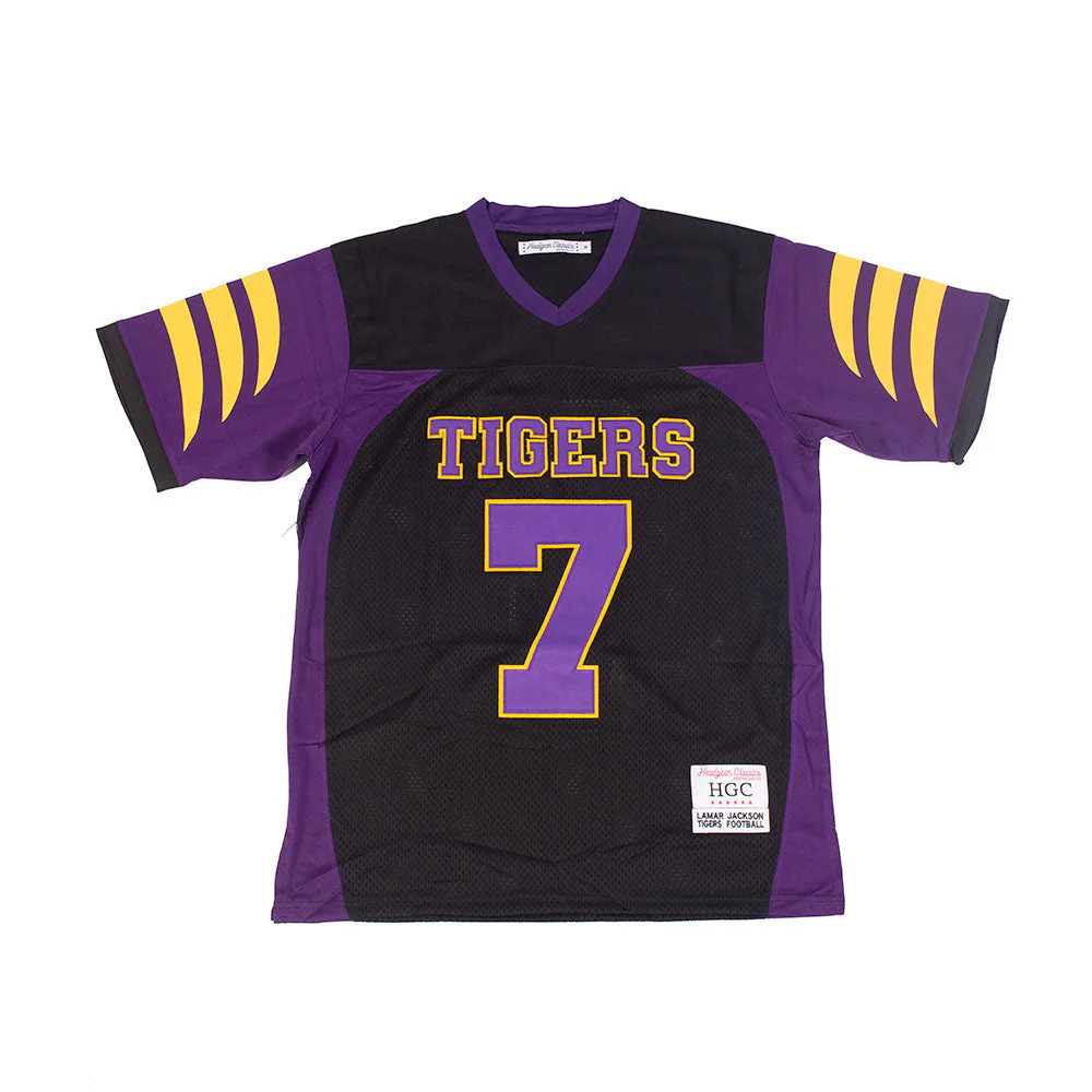 LAMAR JACKSON HIGH SCHOOL FOOTBALL JERSEY (BLACK)