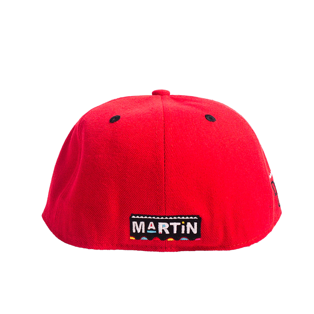 RED DAMN GINA FITTED HAT - Image 3