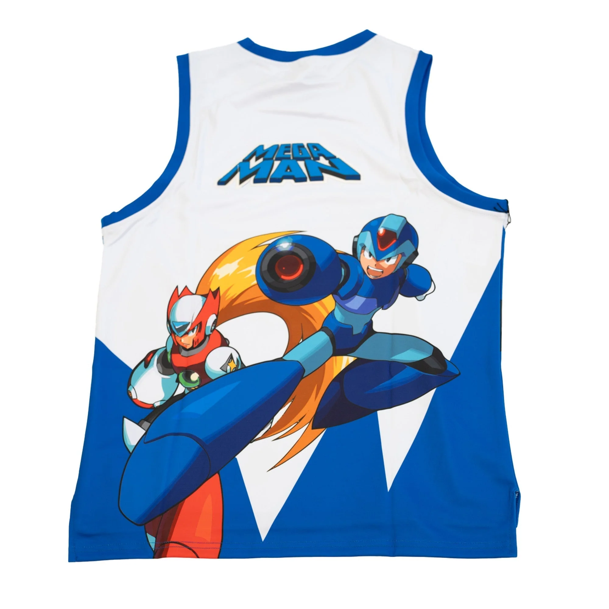 YOUTH BLUE MEGA MAN BASKETBALL JERSEY - Image 2