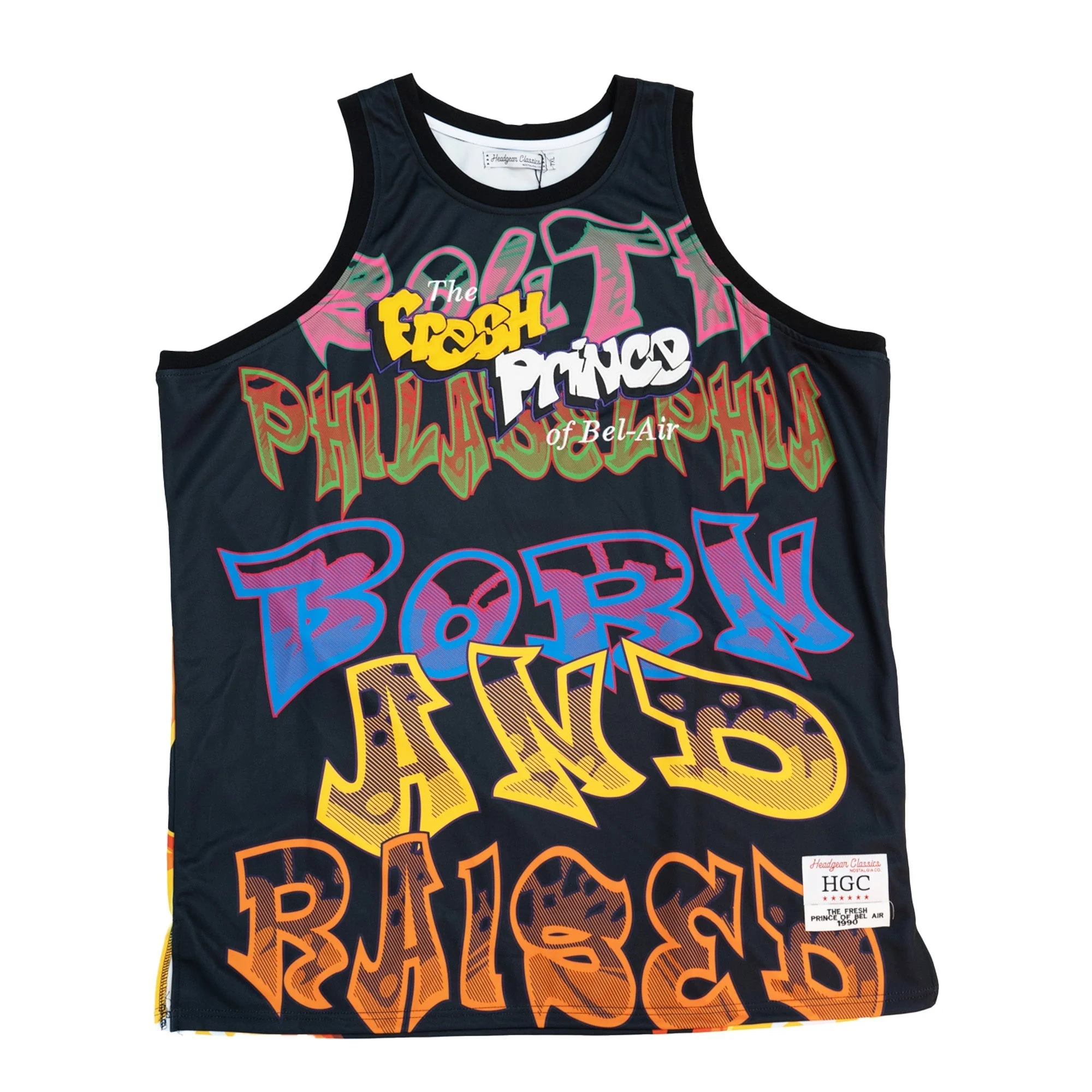 SPRAYPAINT FRESH PRINCE BASKETBALL JERSEY (BLACK)