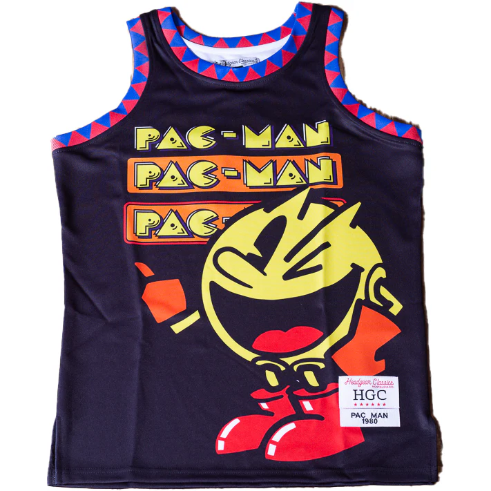 PACMAN BLACK YOUTH BASKETBALL JERSEY
