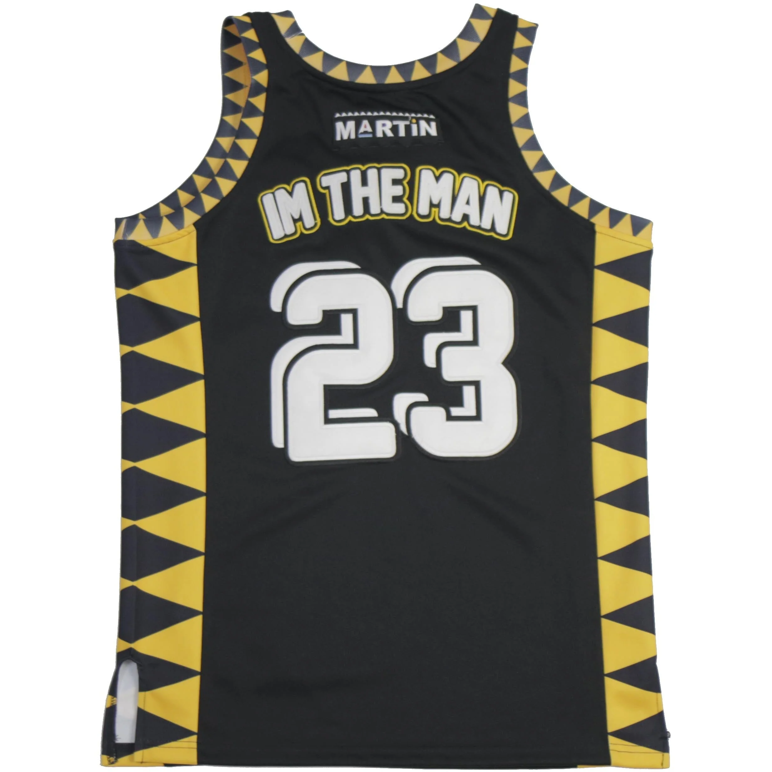 MARTIN TRIBAL BLACK YOUTH BASKETBALL JERSEY - Image 2