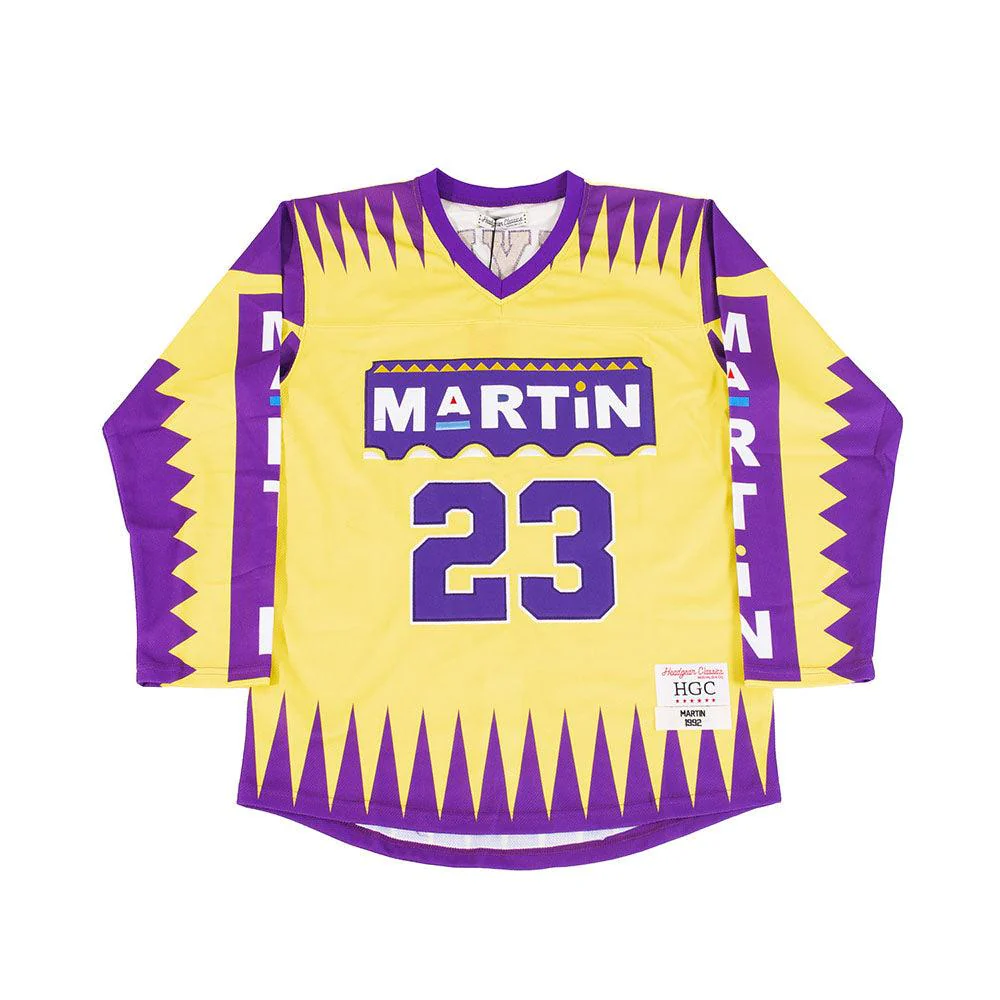 MARTIN HOCKEY JERSEY IN PURPLE/GOLD