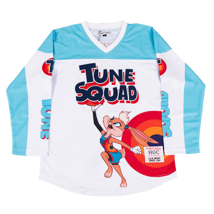 TUNESQUAD LOLA BUNNY HOCKEY JERSEY IN WHITE