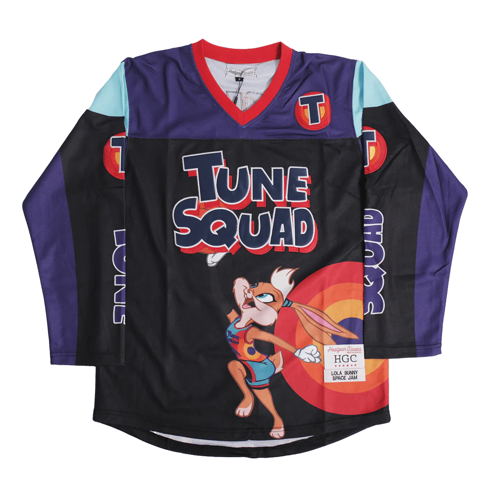 TUNESQUAD LOLA BUNNY HOCKEY JERSEY IN BLACK