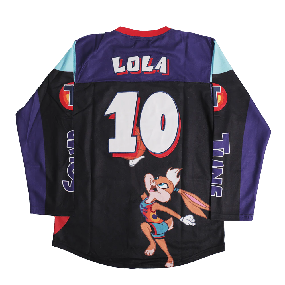 TUNESQUAD LOLA BUNNY HOCKEY JERSEY IN BLACK - Image 2