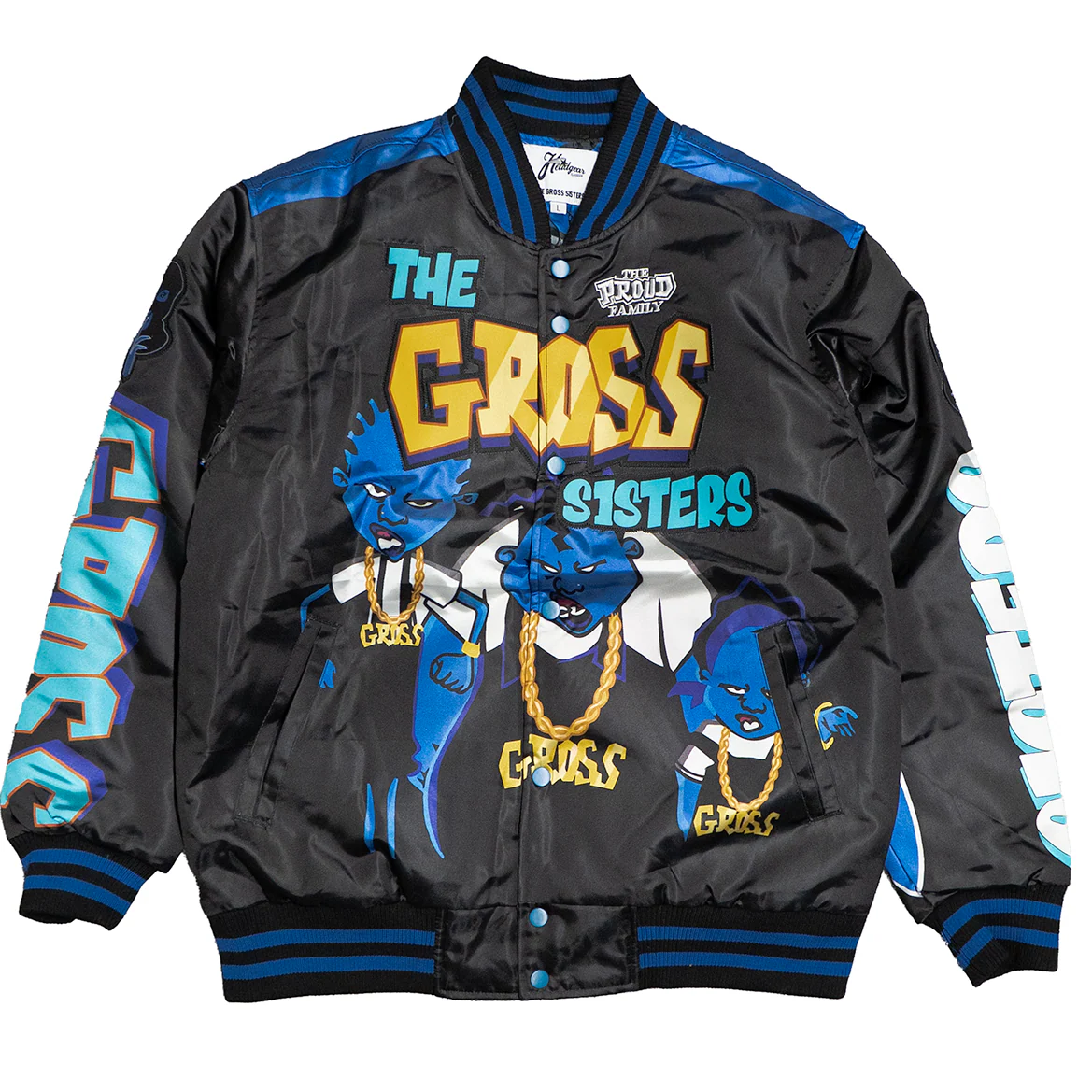 THE PROUD FAMILY GROSS SATIN JACKET NAVY