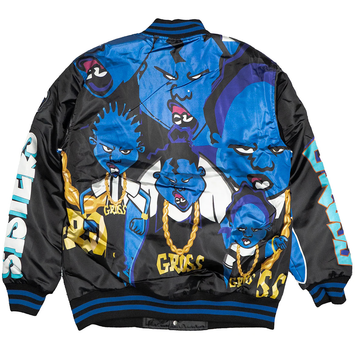 THE PROUD FAMILY GROSS SATIN JACKET NAVY - Image 2