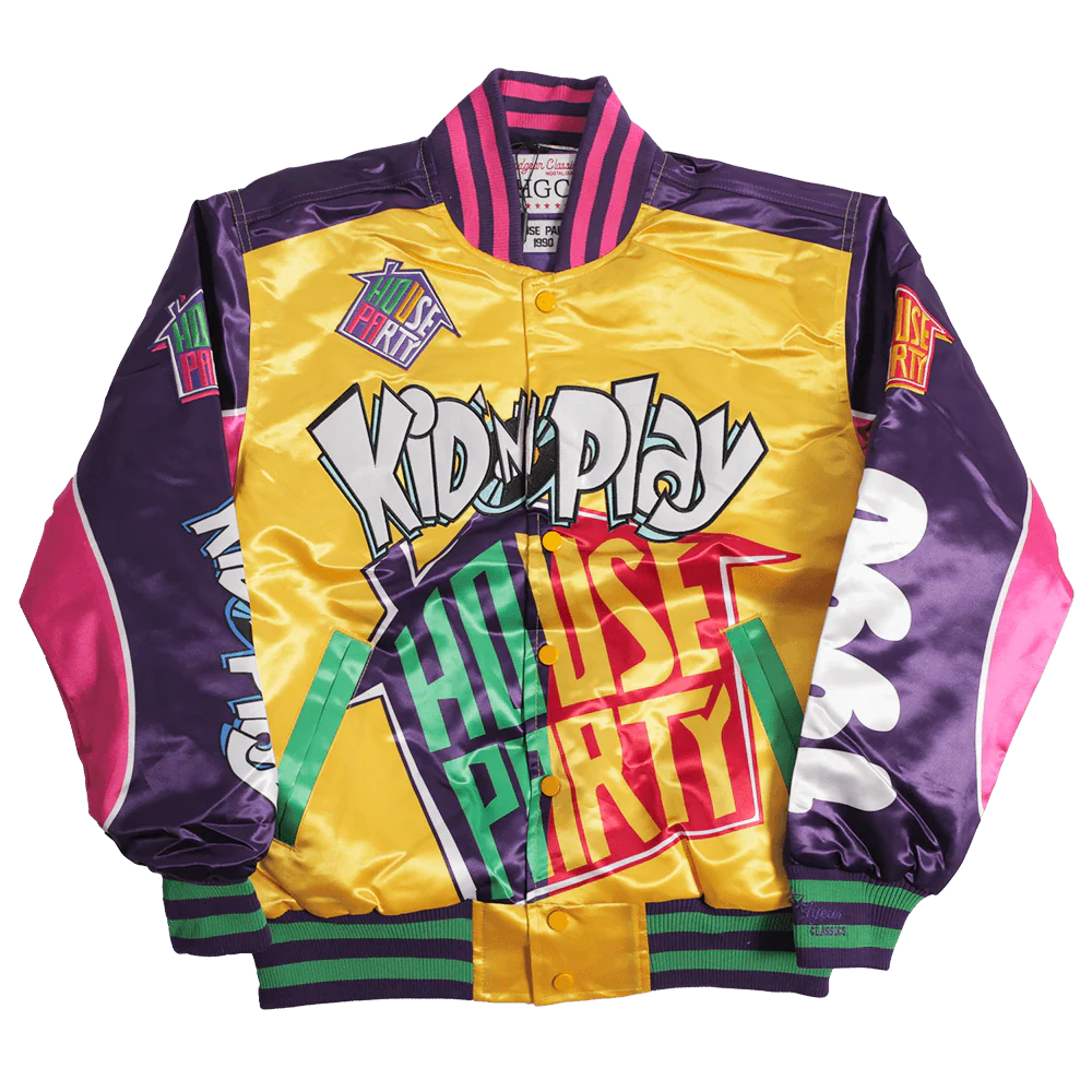KID N PLAY HOUSE PARTY SATIN JACKET (PURPLE)