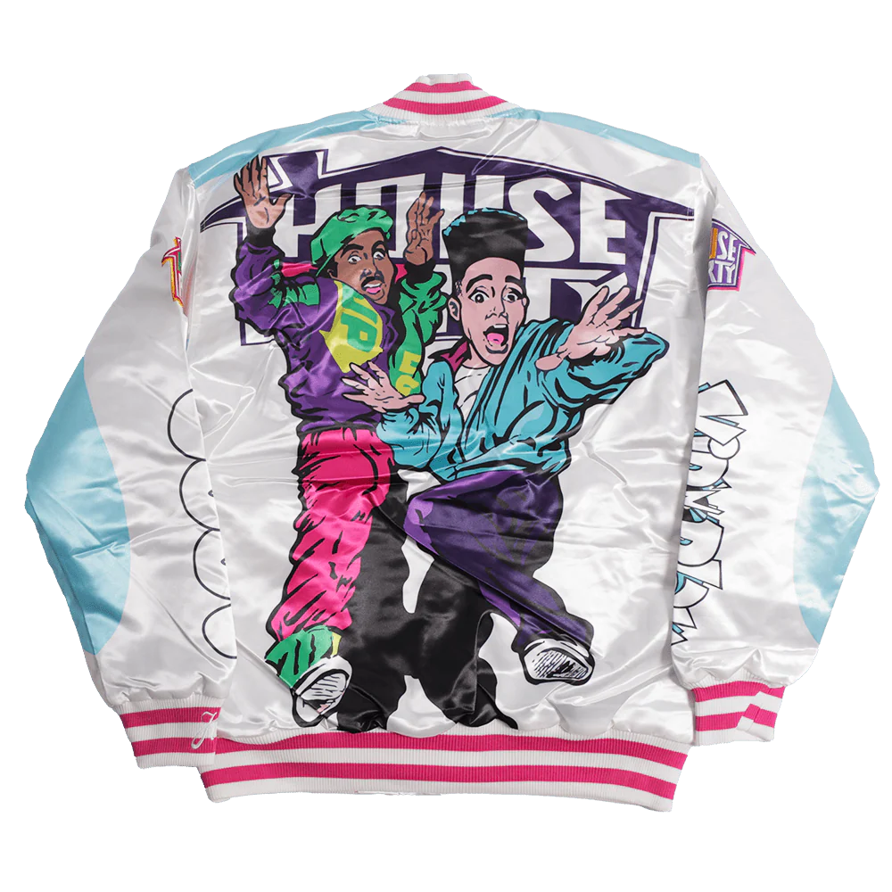 KID N PLAY HOUSE PARTY SATIN JACKET (WHITE) - Image 2