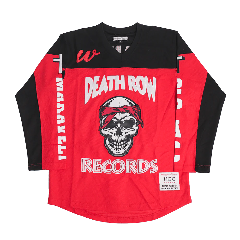 DEATH ROW RECORDS YOUTH HOCKEY JERSEY RED