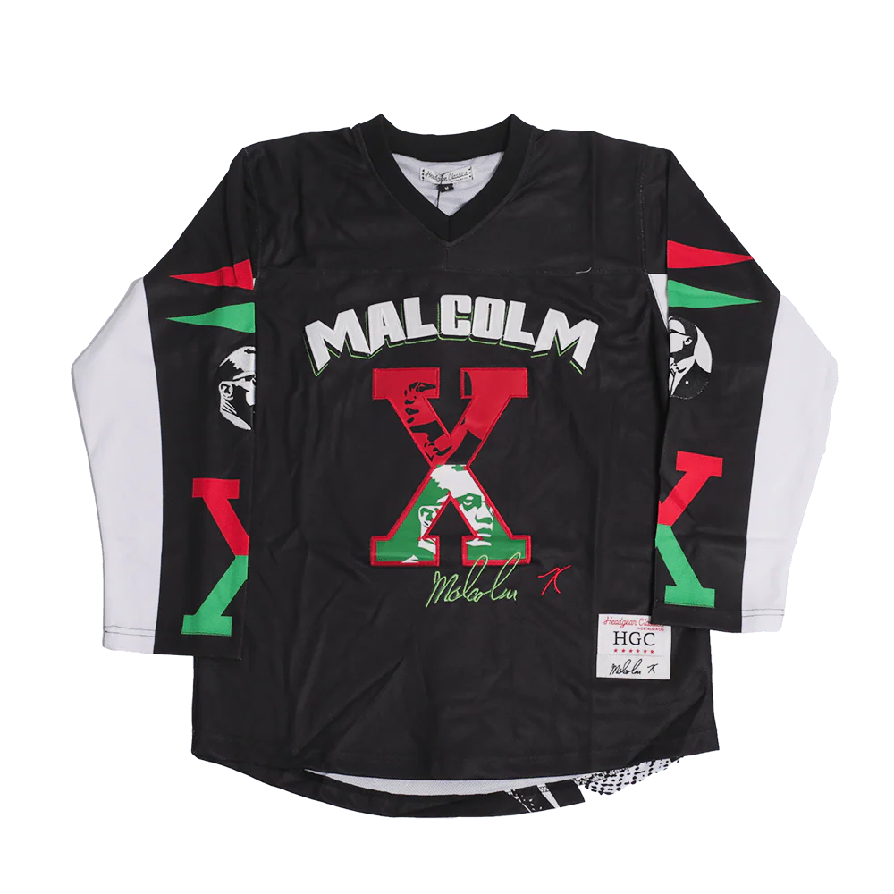 MALCOLM X YOUTH HOCKEY JERSEY BLACK