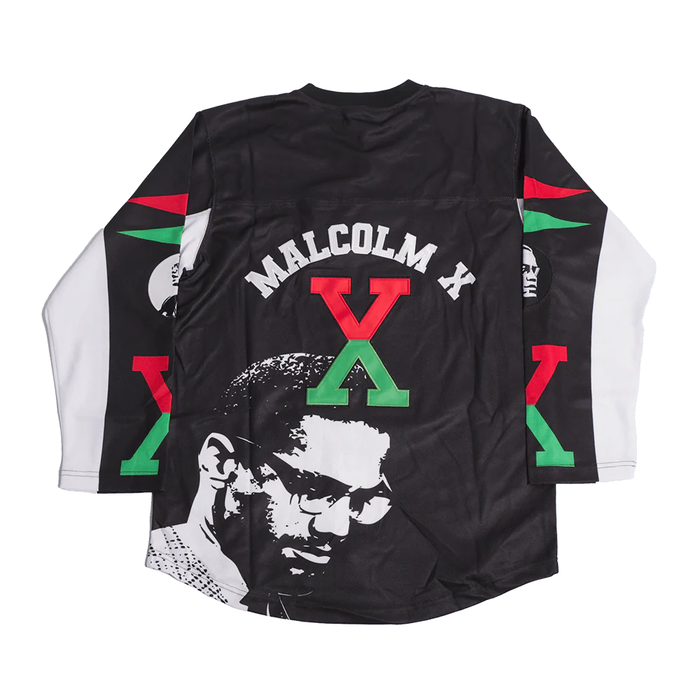 MALCOLM X YOUTH HOCKEY JERSEY BLACK - Image 2