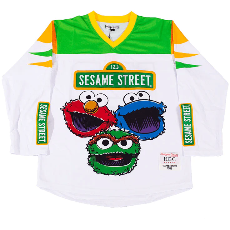 SESAME STREET YOUTH HOCKEY JERSEY WHITE