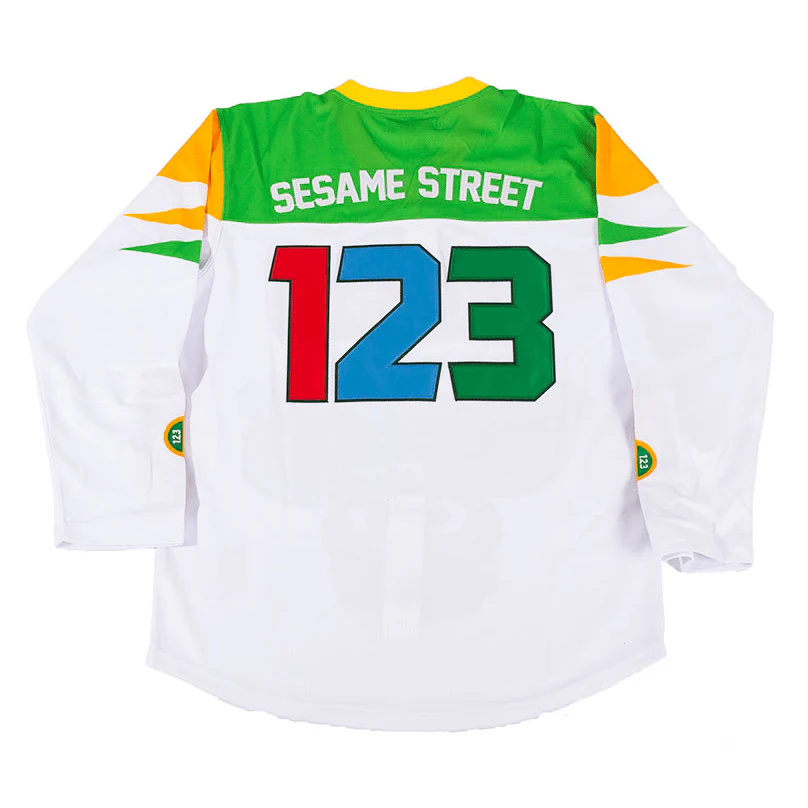 SESAME STREET YOUTH HOCKEY JERSEY WHITE - Image 2