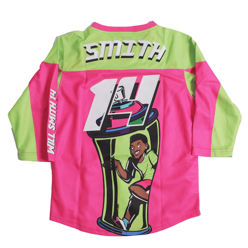 FRESH PRINCE YOUTH HOCKEY JERSEY PINK - Image 2