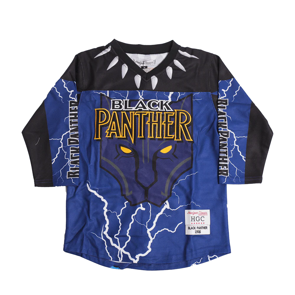 BLACK PANTHER YOUTH HOCKEY JERSEY PURPLE