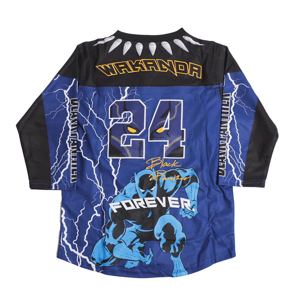 BLACK PANTHER YOUTH HOCKEY JERSEY PURPLE - Image 2