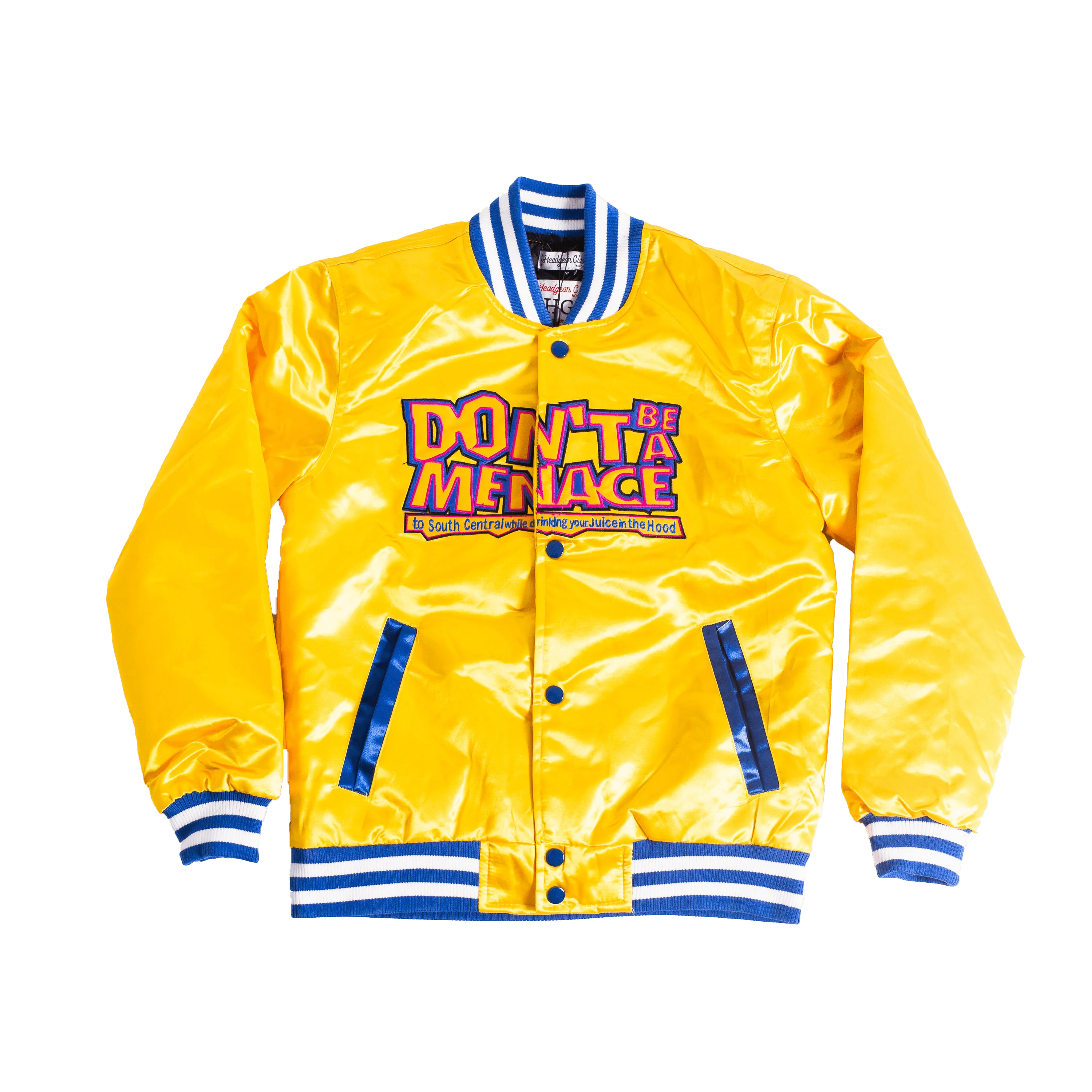 DONT BE A MENCACE SATIN JACKET YELLOW