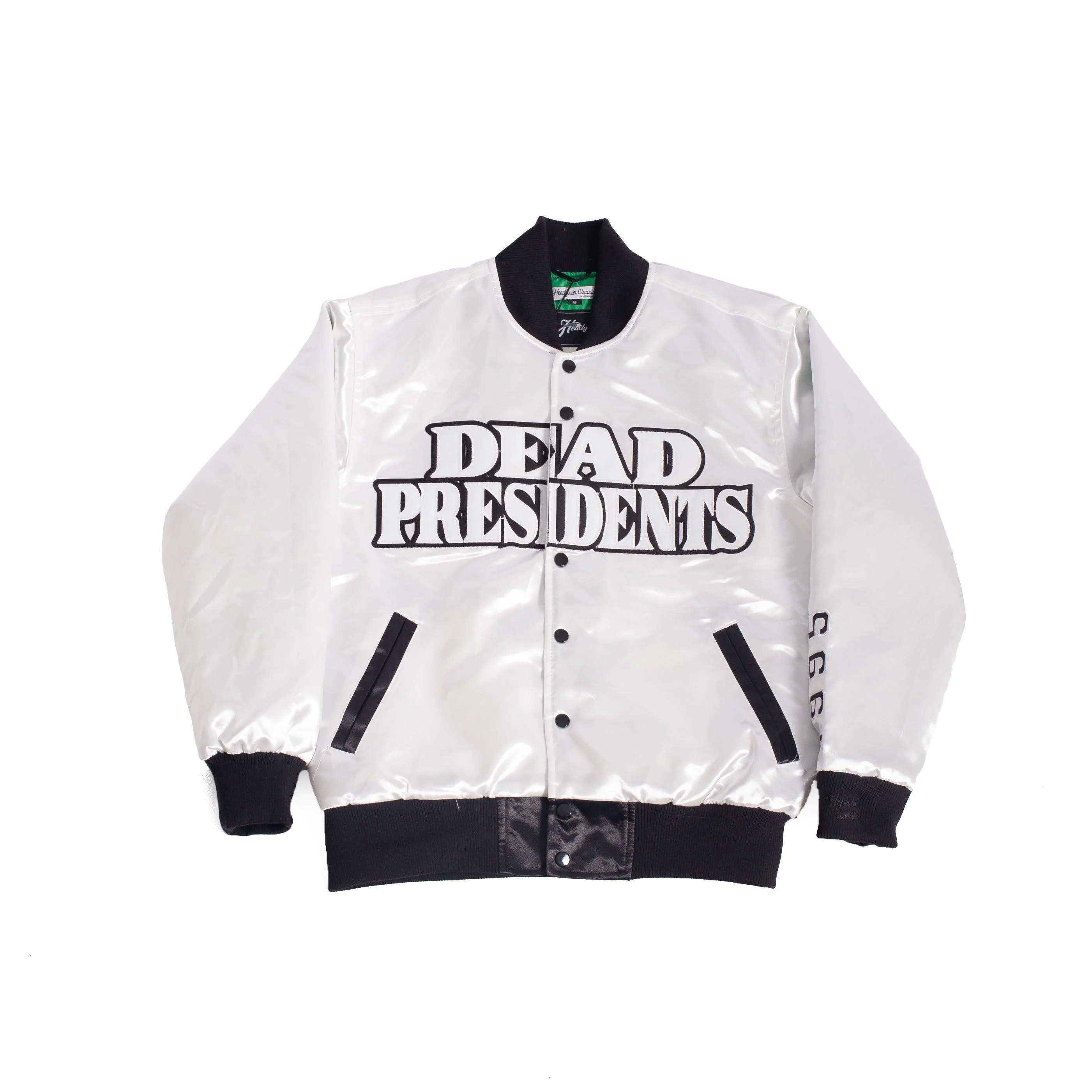YOUTH DEAD PRESIDENTS SATIN JACKET WHITE