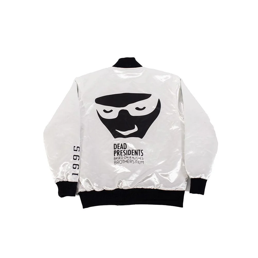 YOUTH DEAD PRESIDENTS SATIN JACKET WHITE - Image 2