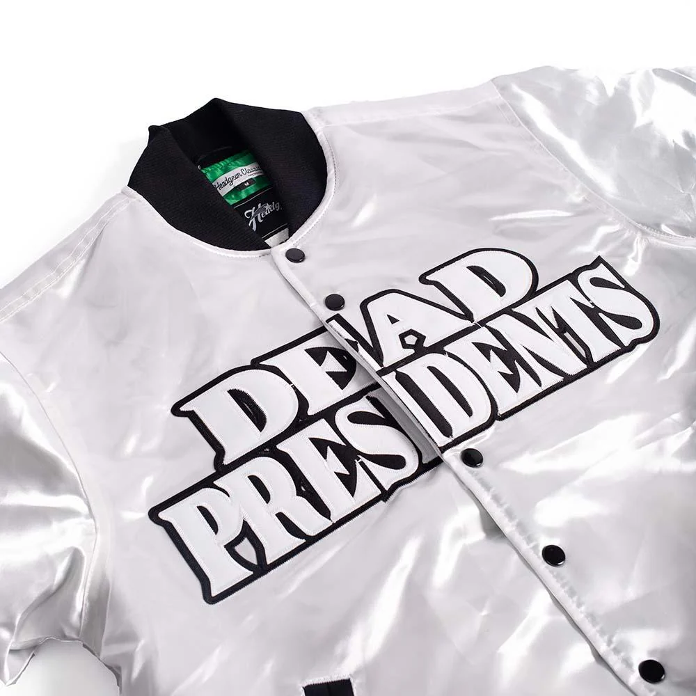 YOUTH DEAD PRESIDENTS SATIN JACKET WHITE - Image 3