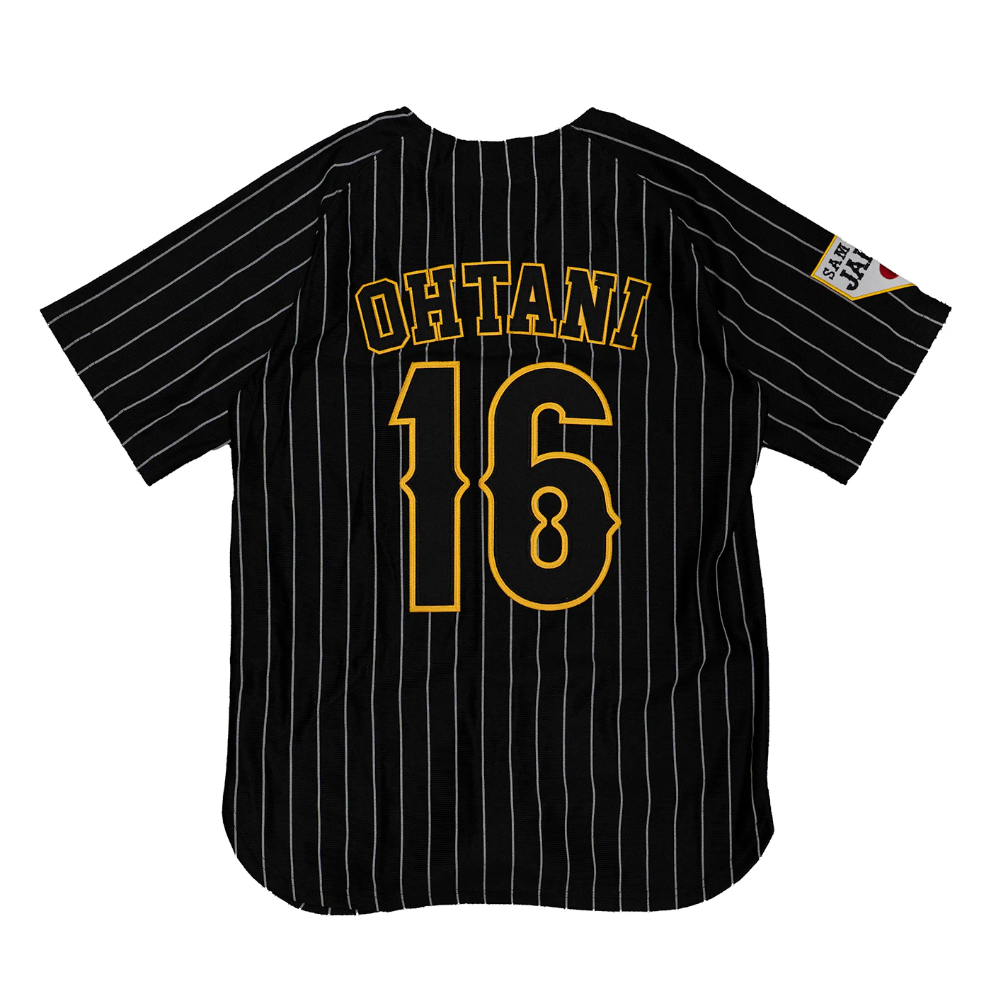JAPAN NATIONAL BASEBALL OHTANI BUTTON DOWN JERSEY (BLACK) - Image 2