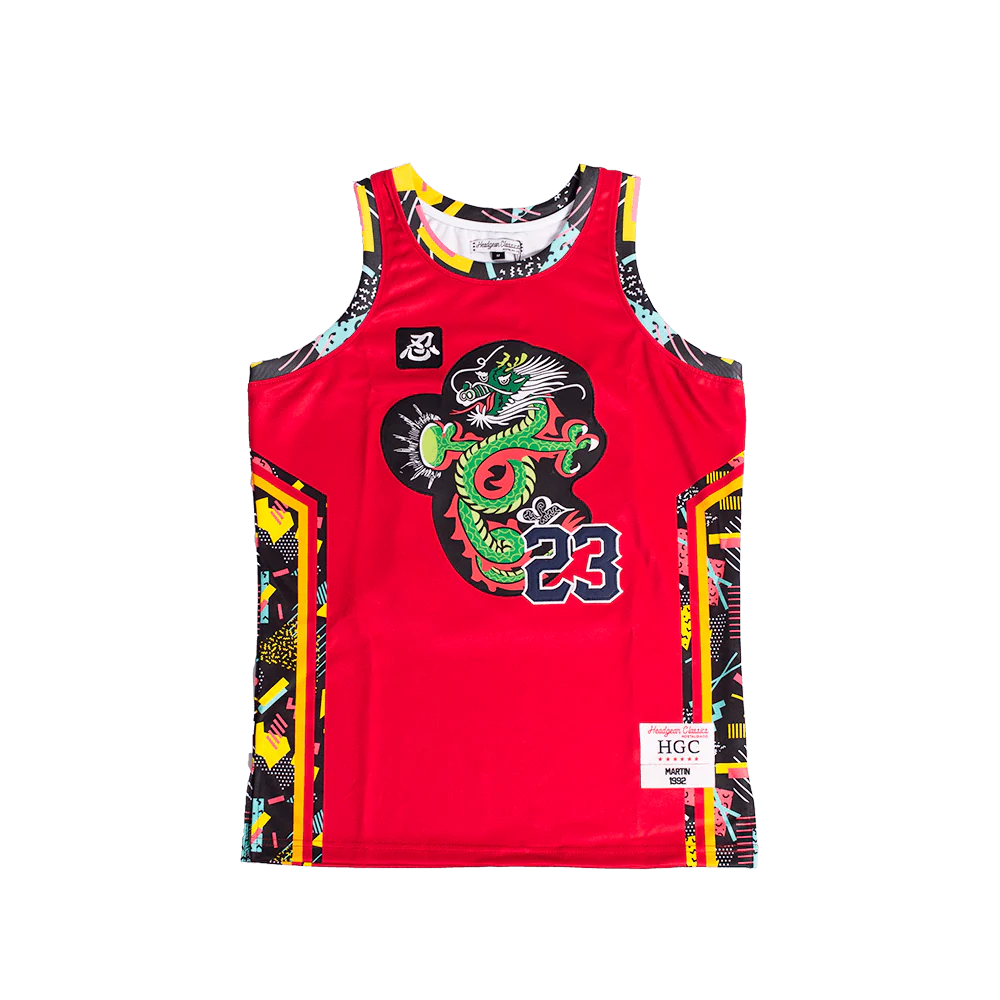 MARTIN DRAGONFLY JONES BASKETBALL JERSEY (RED)