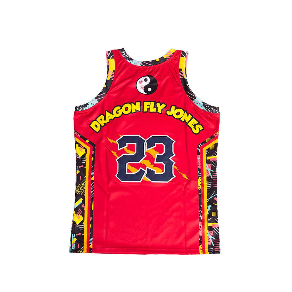 MARTIN DRAGONFLY JONES BASKETBALL JERSEY (RED) - Image 2