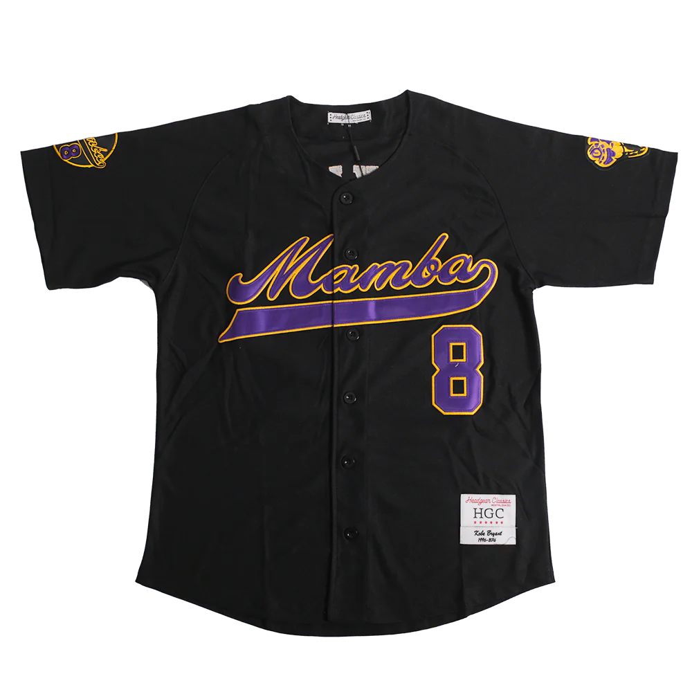 MAMBA KOBE BRYANT BUTTON DOWN JERSEY (BLACK)