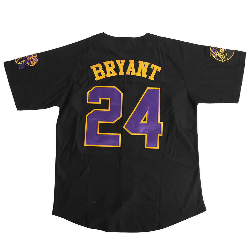 MAMBA KOBE BRYANT BUTTON DOWN JERSEY (BLACK) - Image 2