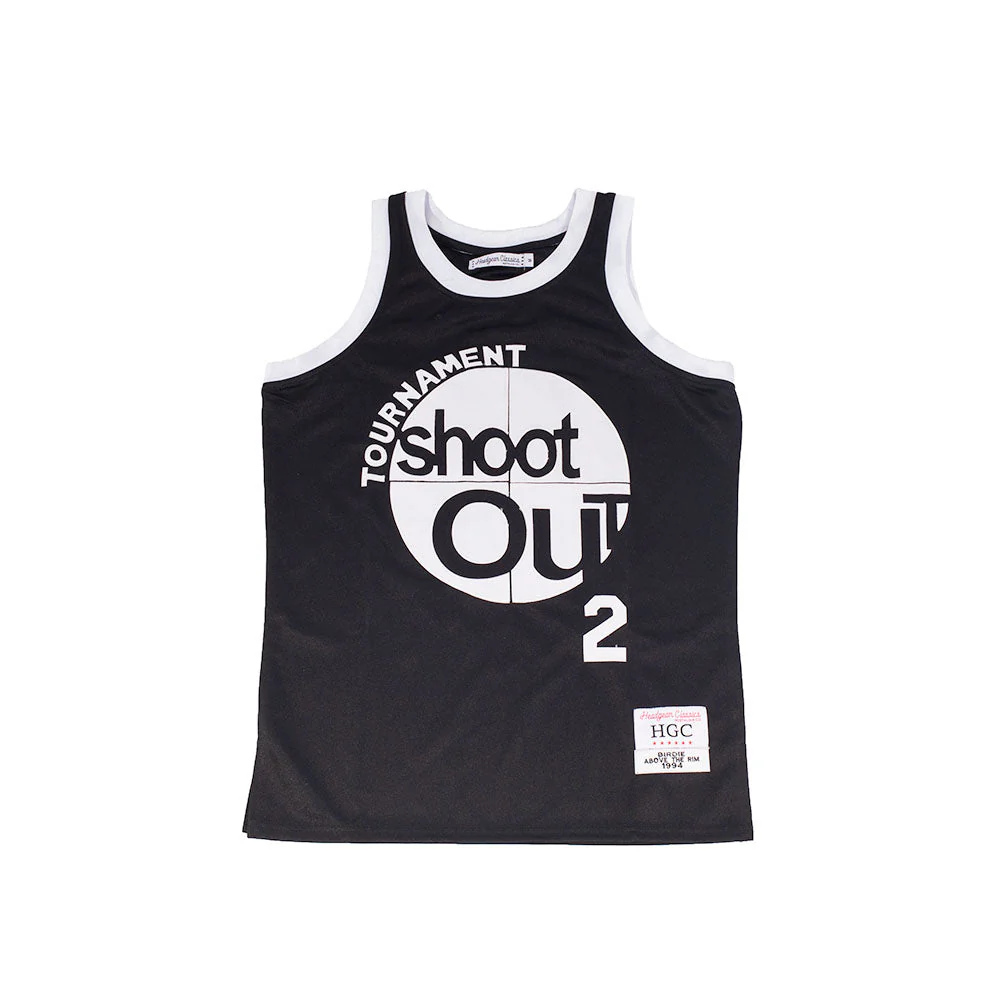 SHOOT OUT 2 PAC YOUTH BASKETBALL JERSEY (BLACK)