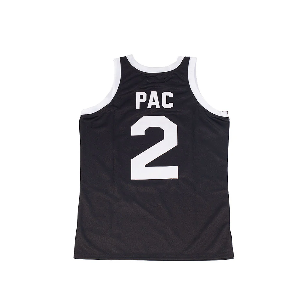SHOOT OUT 2 PAC YOUTH BASKETBALL JERSEY (BLACK) - Image 2