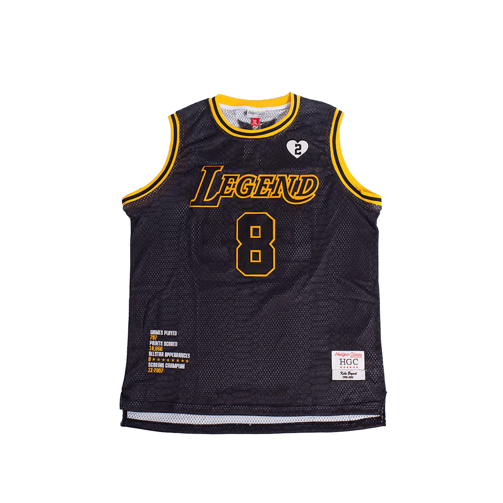 LEGEND MAMBA BASKETBALL JERSEY (BLACK/YELLOW)