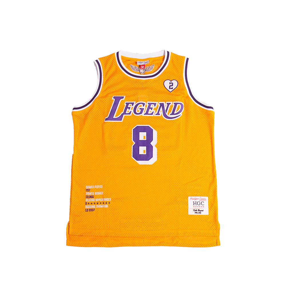 LEGEND MAMBA GOLD BASKETBALL JERSEY