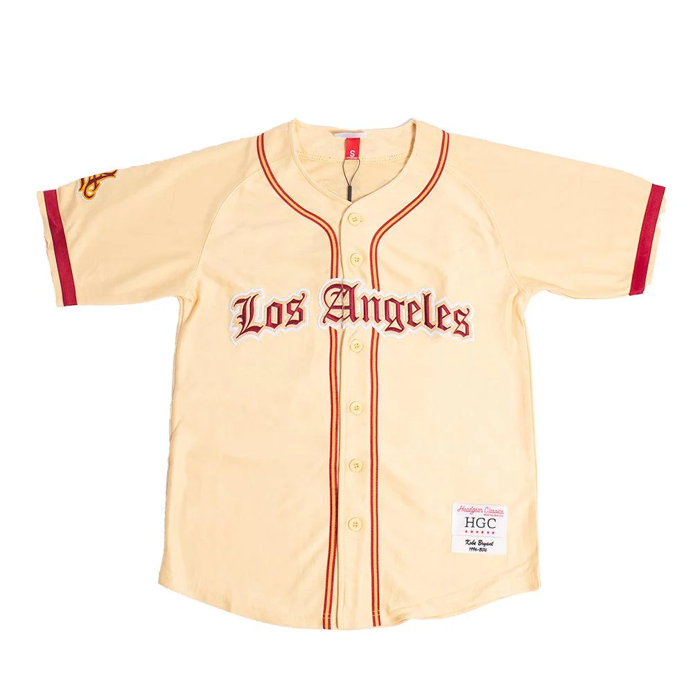 LOS ANGELES MAMBA BUTTON DOWN YOUTH BASEBALL JERSEY