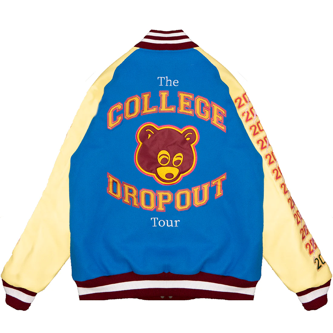 COLLEGE DROPOUT VARSITY JACKET (BLUE) - Image 2