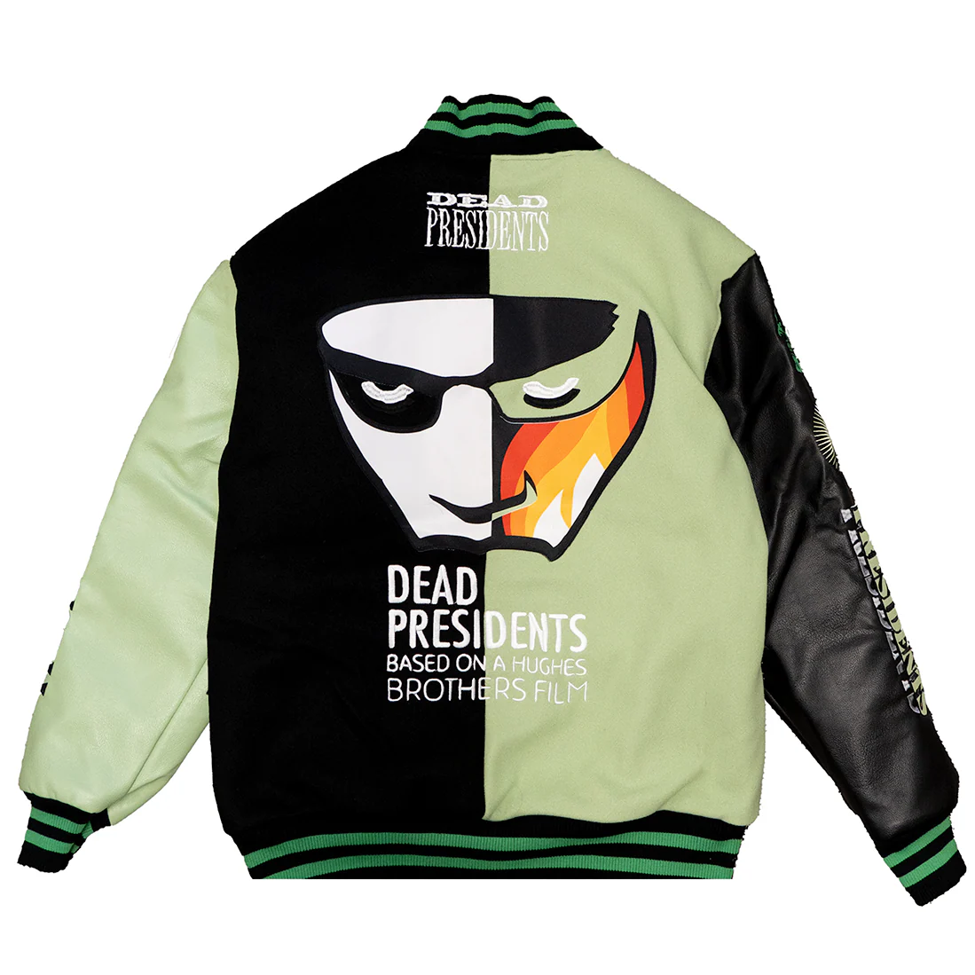 DEAD PRESIDENTS CURRENCY VARSITY JACKET - Image 2
