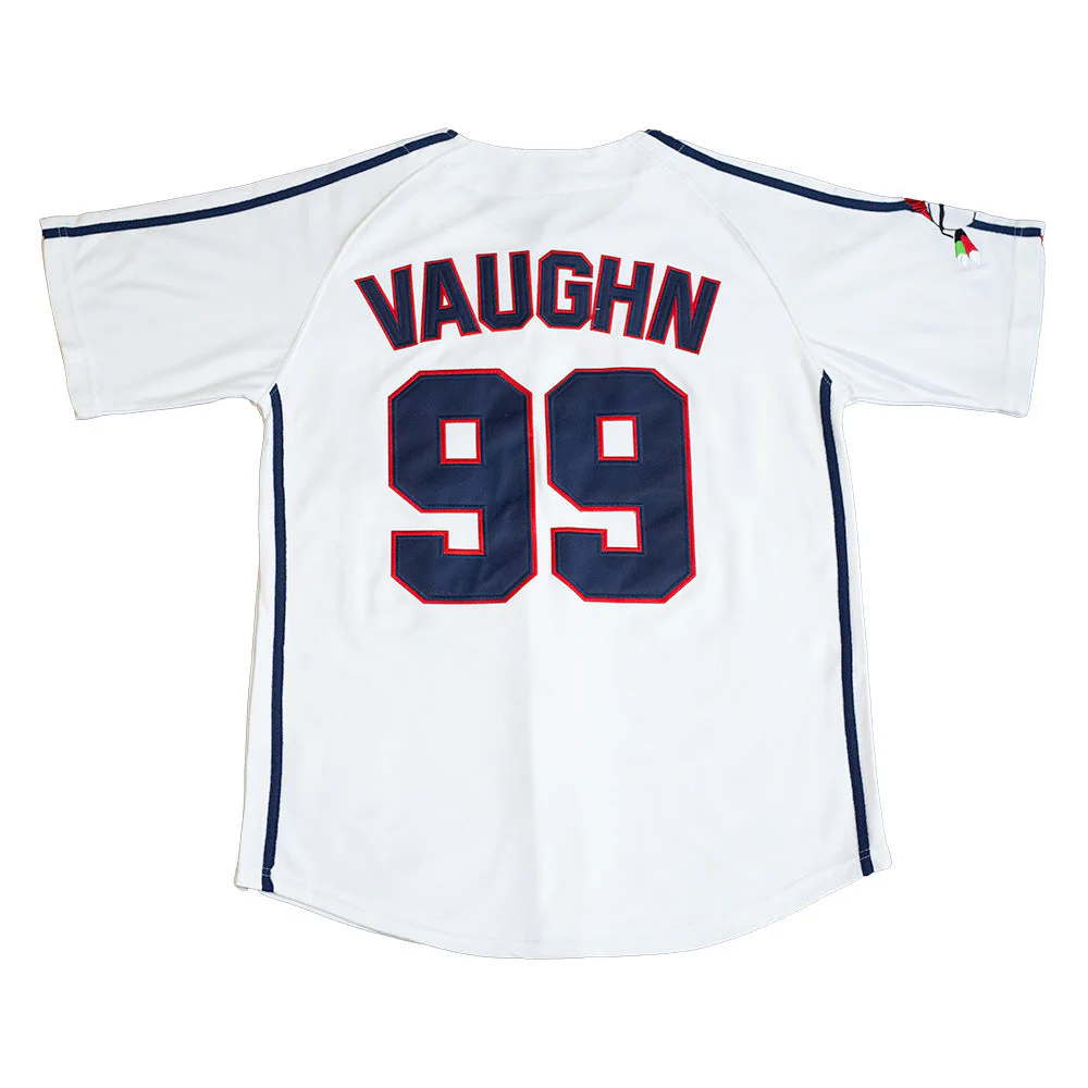 MAJOR LEAGUE RICKY VAUGHN BASKETBALL JERSEY (WHITE) - Image 2