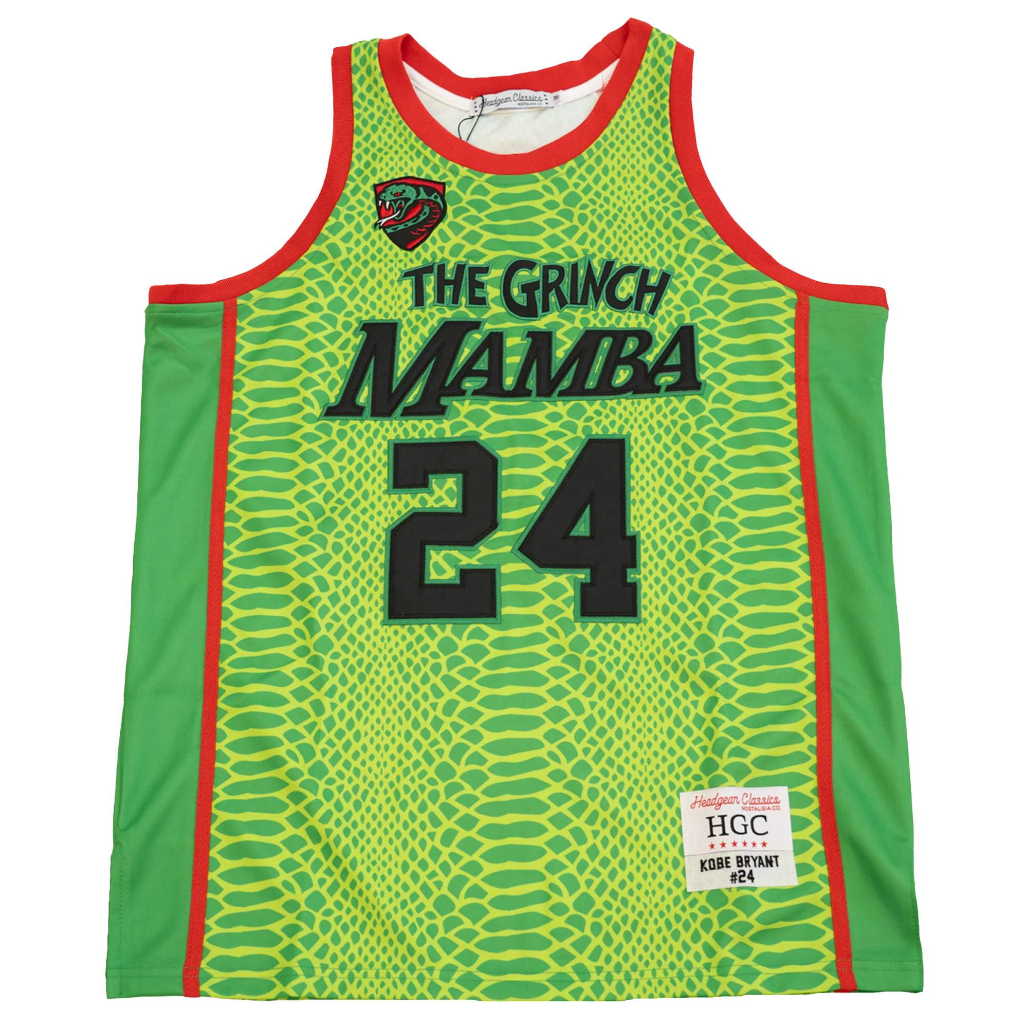 THE GRINCH MAMBA YOUTH BASKETBALL JERSEY (BRIGHT GREEN)