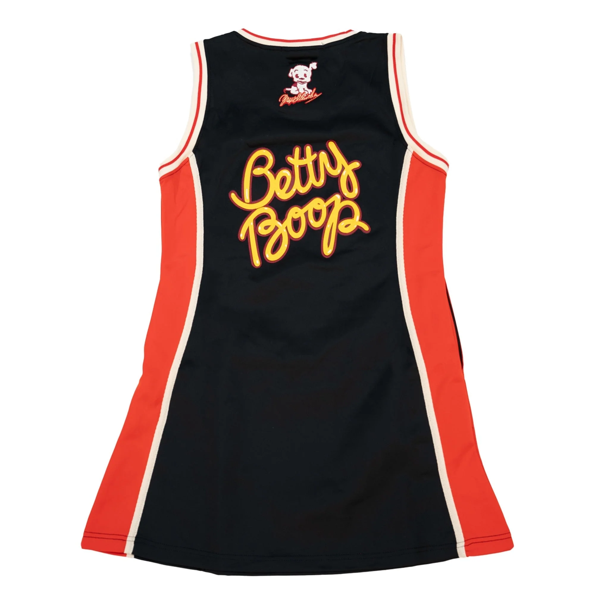 BETTY BOOP BE MINE JERSEY DRESS (BLACK/RED) - Image 2