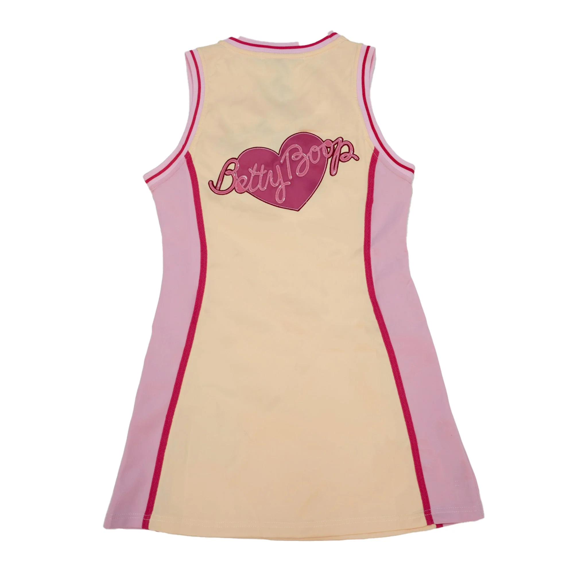 BETTY BOOP VALENTINES JERSEY DRESSS (CREAM/PINK) - Image 2