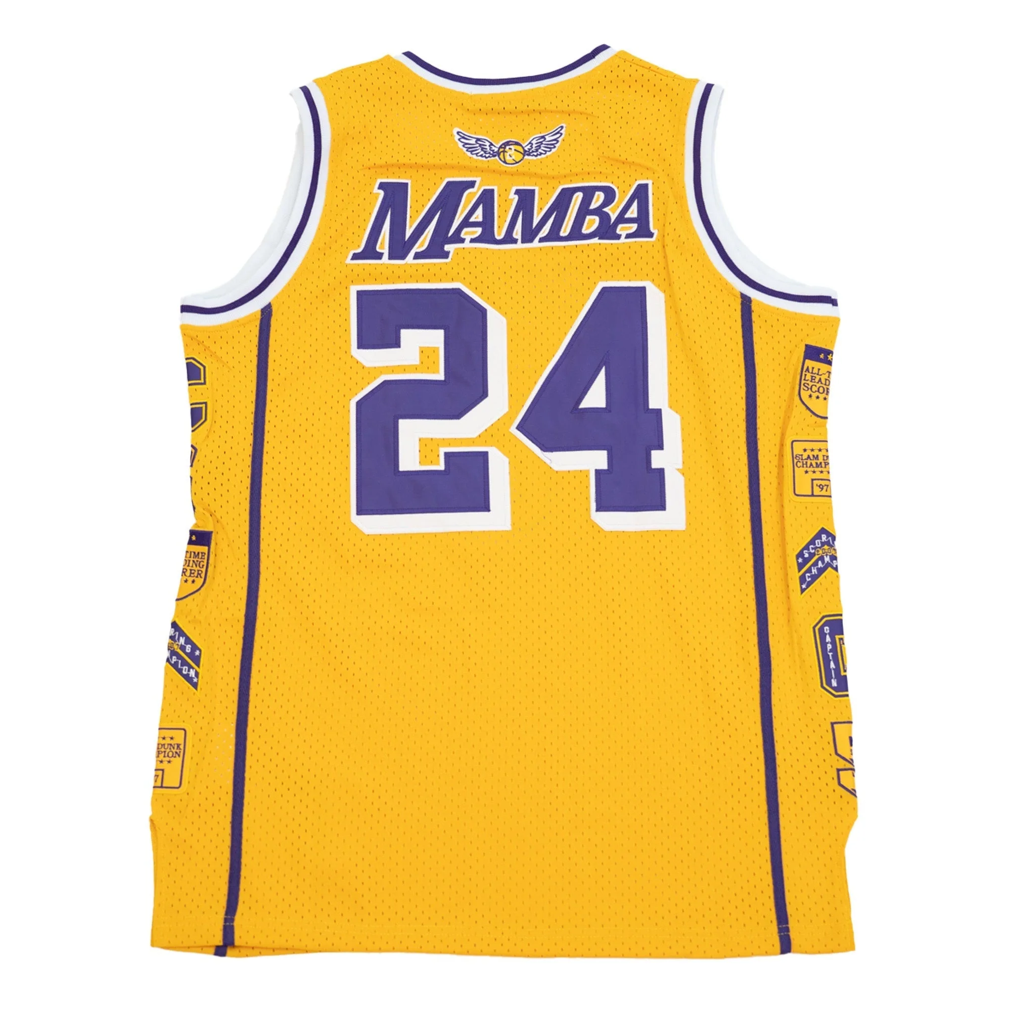 LEGEND MAMBA PATCH BASKETBALL JERSEY (GOLD) - Image 2