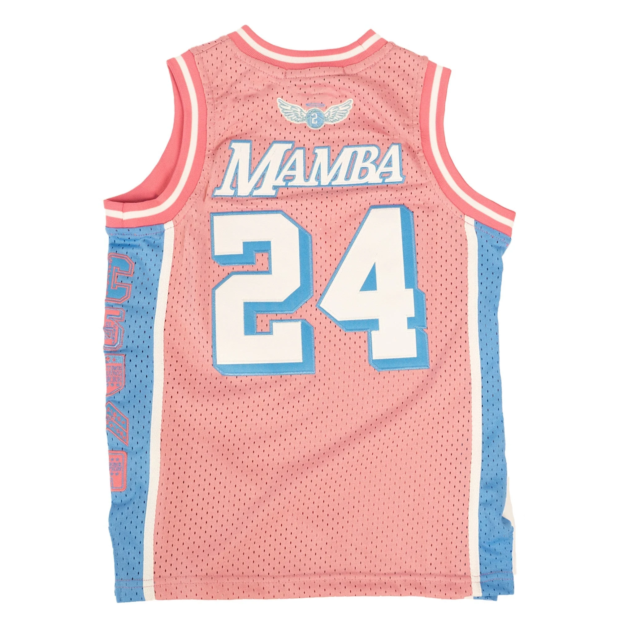 LEGEND MAMBA PATCH BASKETBALL JERSEY (PINK/BLUE) - Image 2
