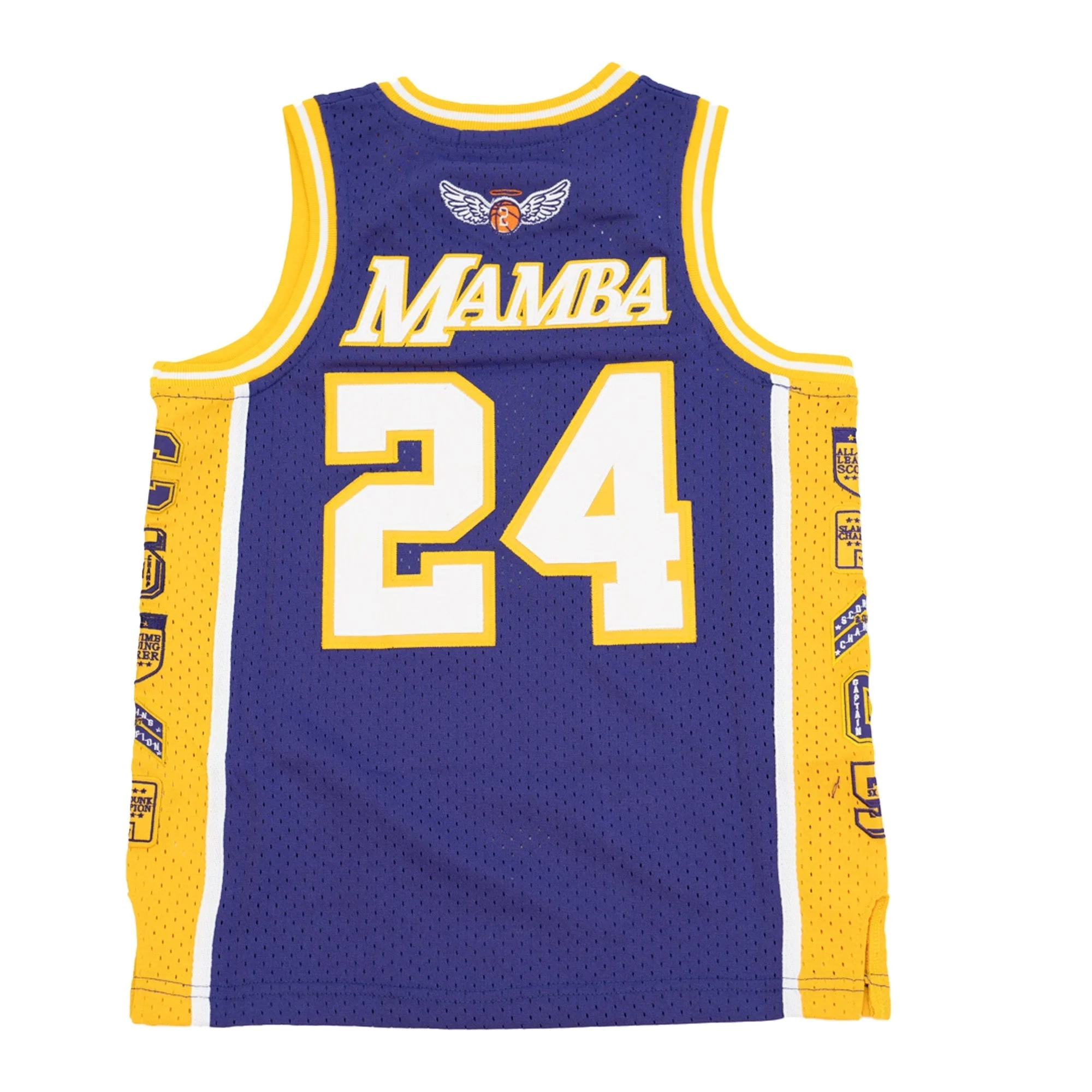 LEGEND MAMBA PATCH BASKETBALL JERSEY (PURPLE/GOLD) - Image 2