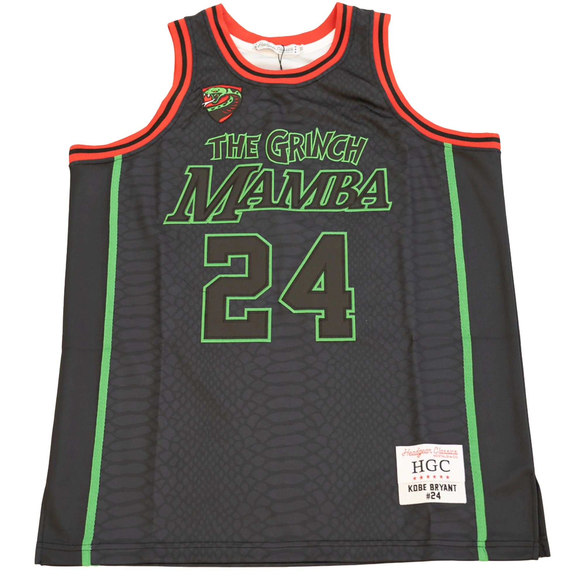 KOBE BRYANT THE GRINCH MAMBA BASKETBALL JERSEY (BLACK)