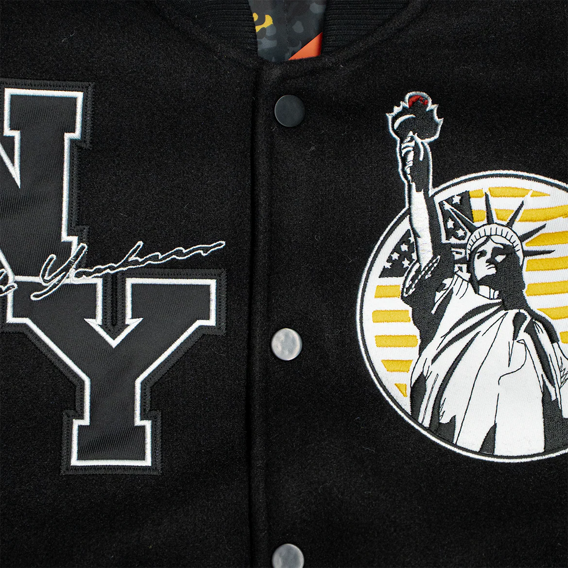 NY BLACK YANKEES VARSITY JACKET (BLACK) - Image 3