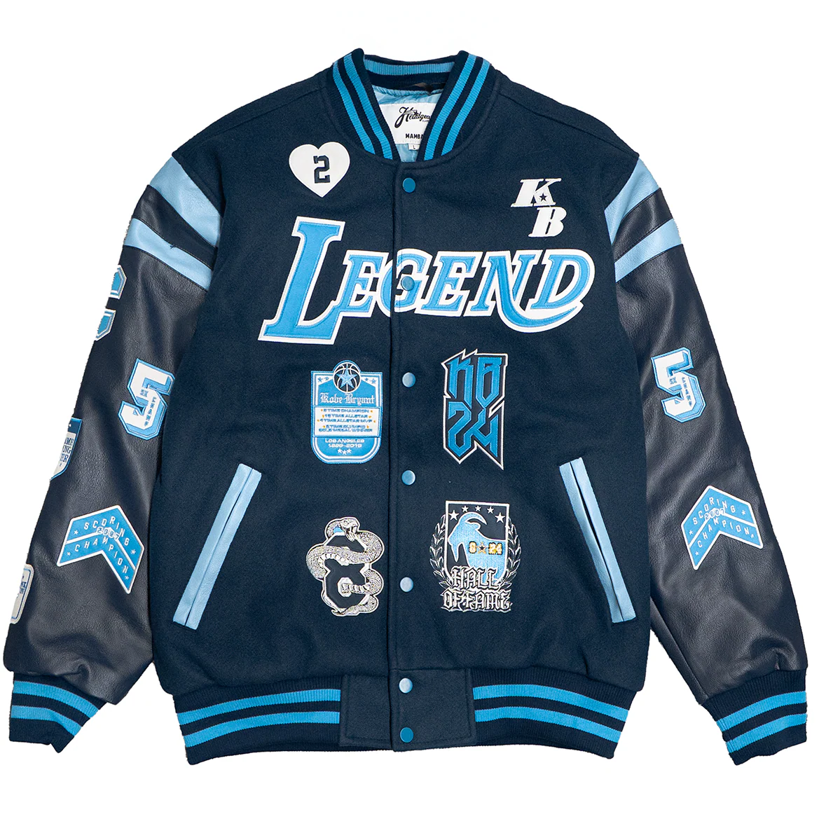 KOBE COLLAGE VARSITY JACKET (NAVY)