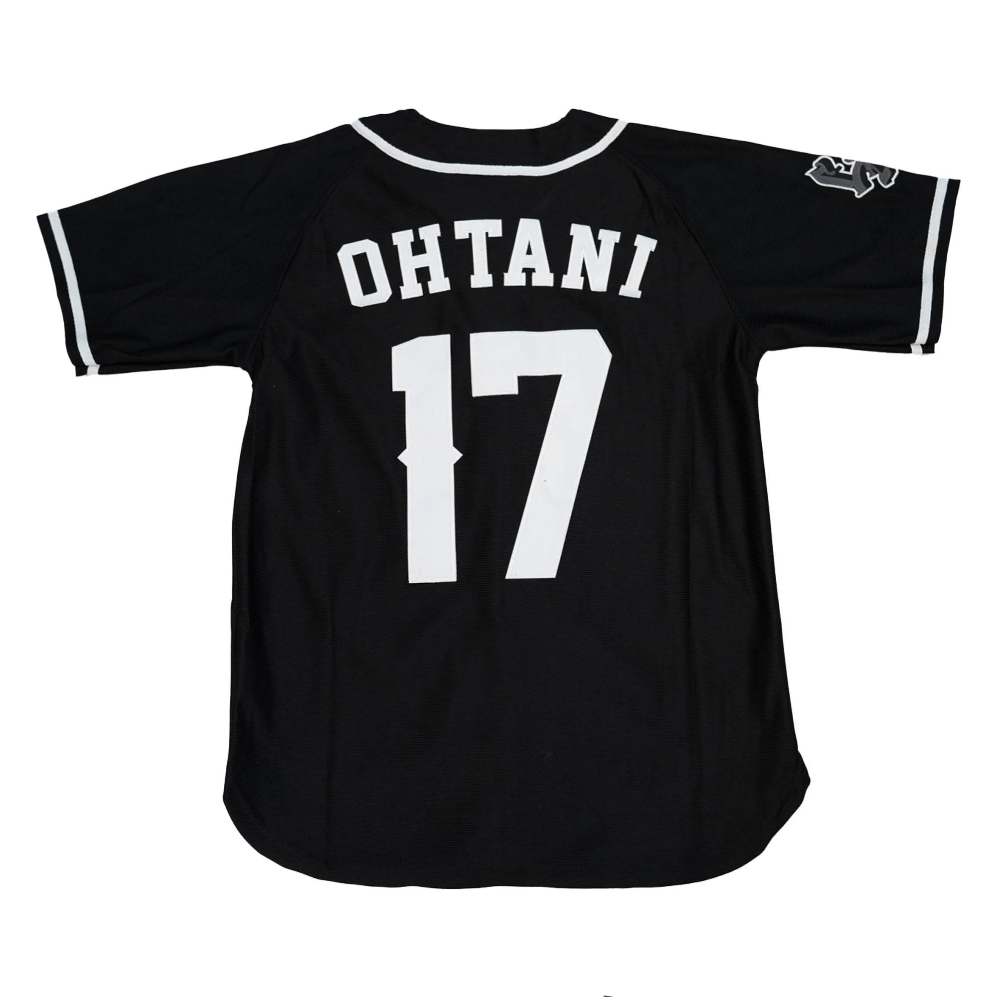 LOS ANGELES OHTANI BUTTON DOWN JERSEY (BLACK) - Image 2